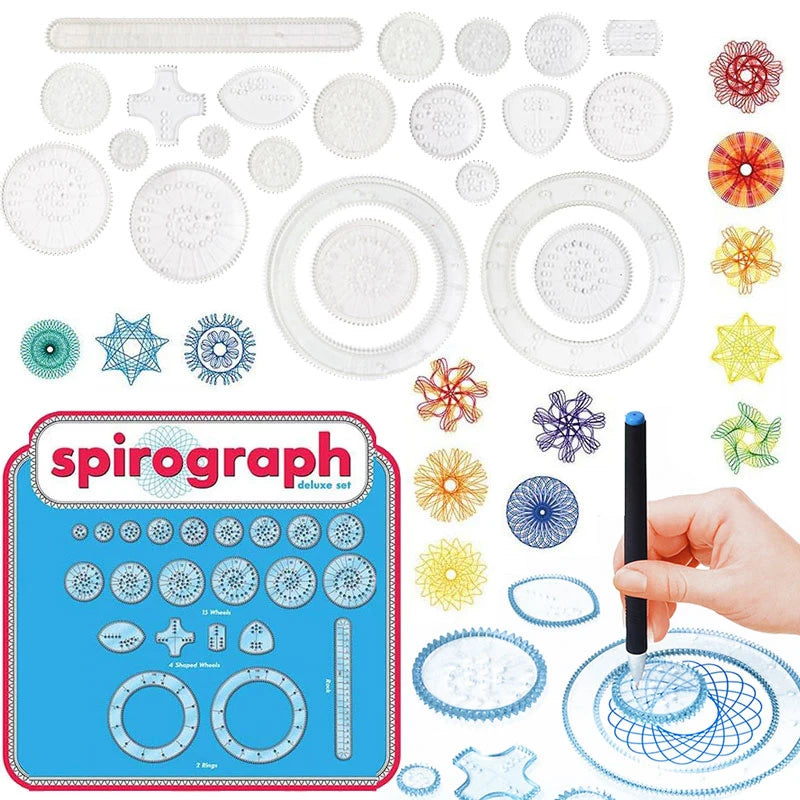 22-Piece Spirograph Drawing Kit – Creative Art Toy for Kids & Adults