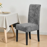 Velvet Dining Chair Covers – Stretchable Jacquard Slipcovers for Home & Events