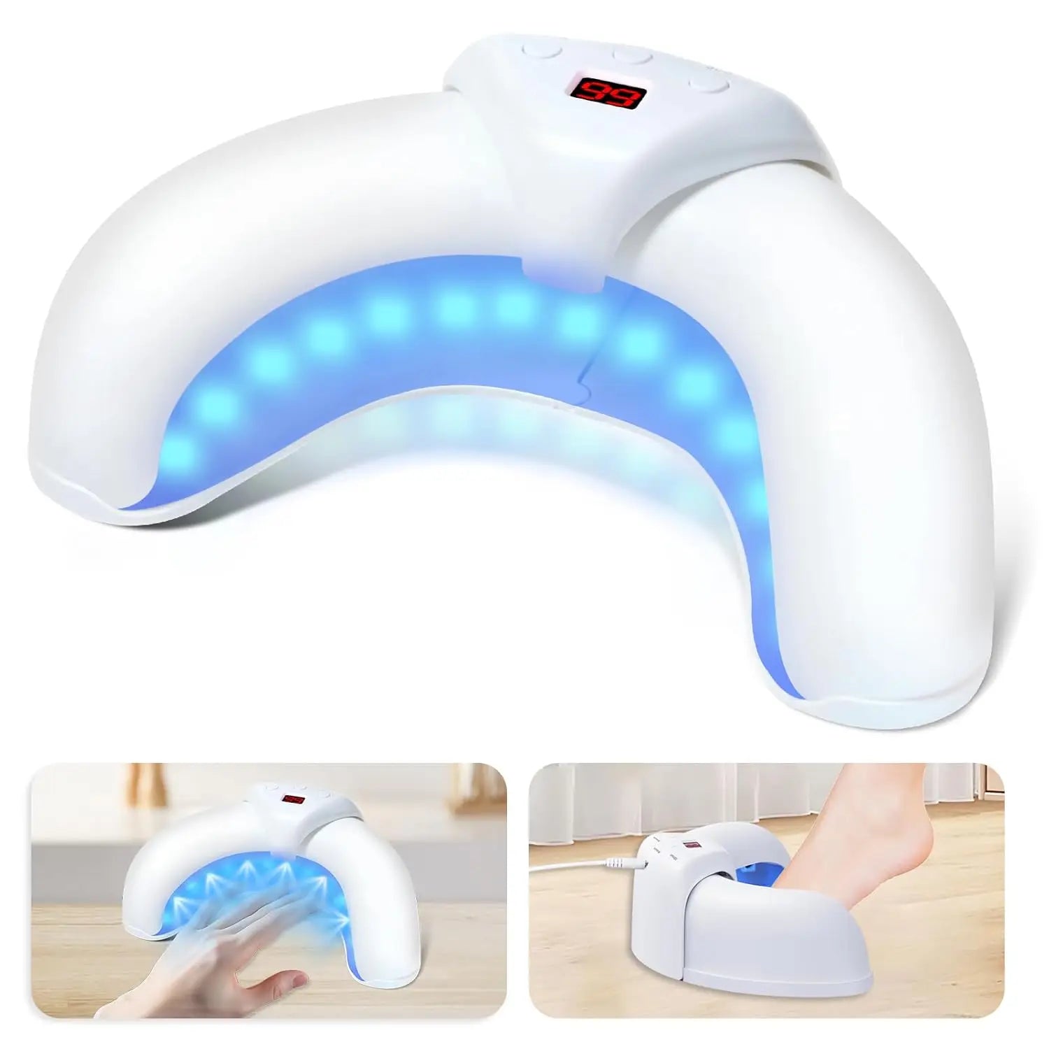 Portable 45W UV Nail Lamp – Compact Nail Dryer for Gel & Acrylic Nails