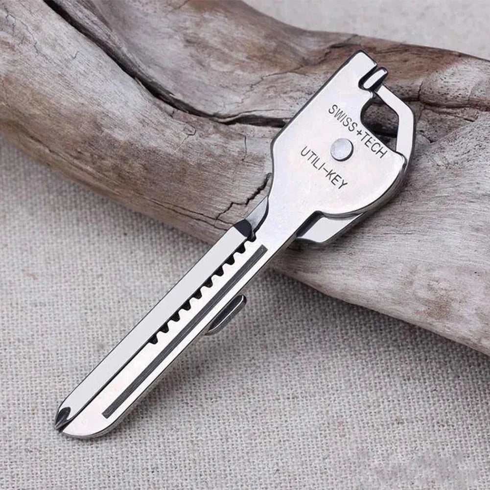 6-in-1 Stainless Steel Mini Multi-Tool Pocket Knife for Everyday Carry