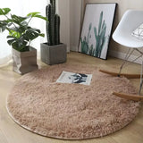 Plush Round Carpet – Soft, Fluffy, and Elegant Home Décor for Any Room