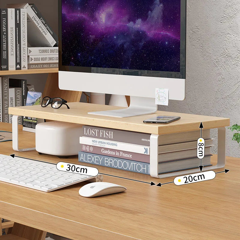 Adjustable Computer Monitor Stand – Ergonomic Desktop Riser for Office & Home Organization