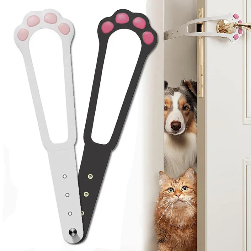 Adjustable Cat Door Holder Latch – Dog-Proof Pet Door Stopper for Litter Box and Food Access