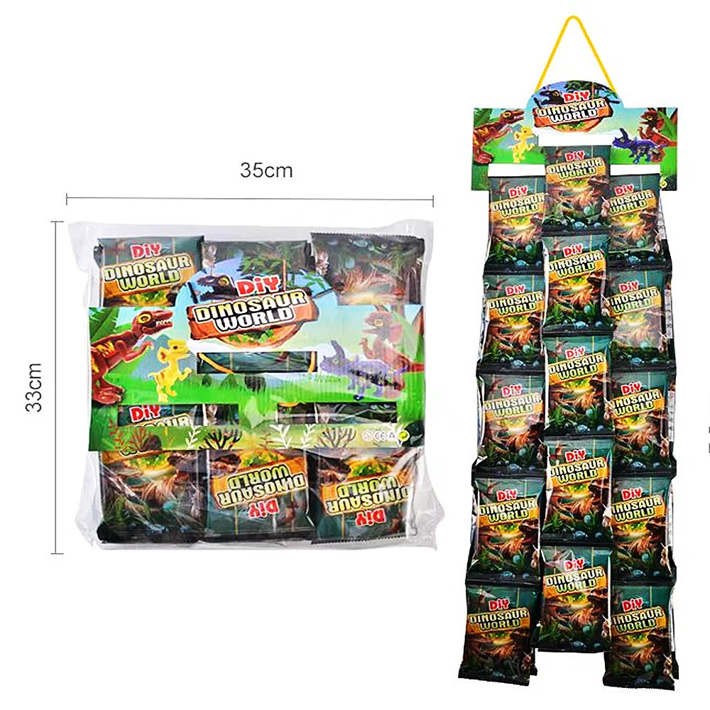 Juego de 30 piezas de dinosaurios para armar: obsequios de fiesta divertidos y educativos