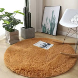 Plush Round Carpet – Soft, Fluffy, and Elegant Home Décor for Any Room