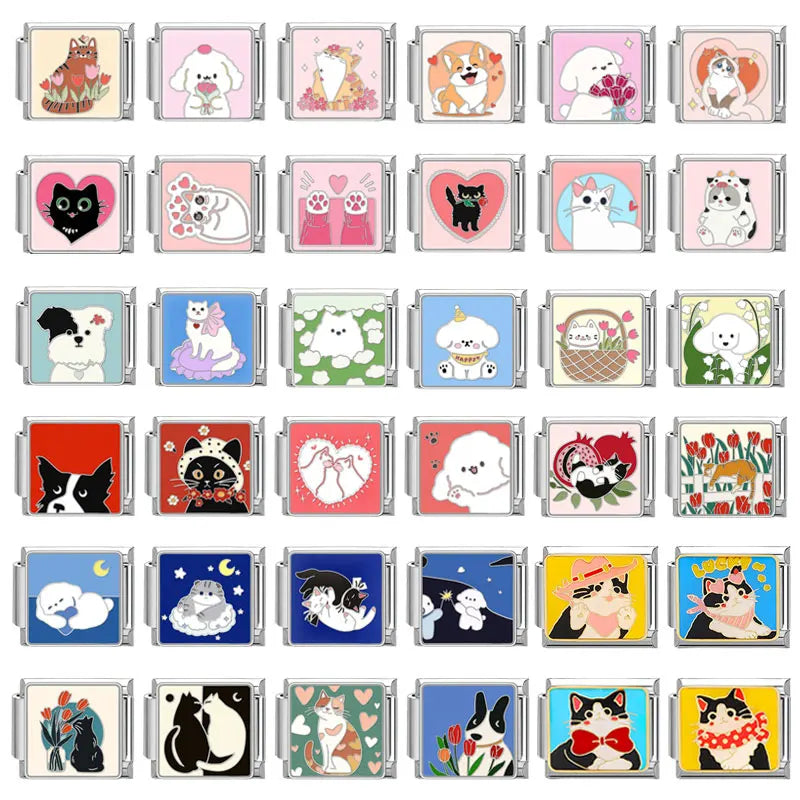 Accesorios personalizables para pulseras de acero inoxidable: joyería de moda DIY