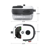 Limpiador a vapor de mano de alta presión: 2500 W de potencia, 6 configuraciones de velocidad y tanque de agua grande