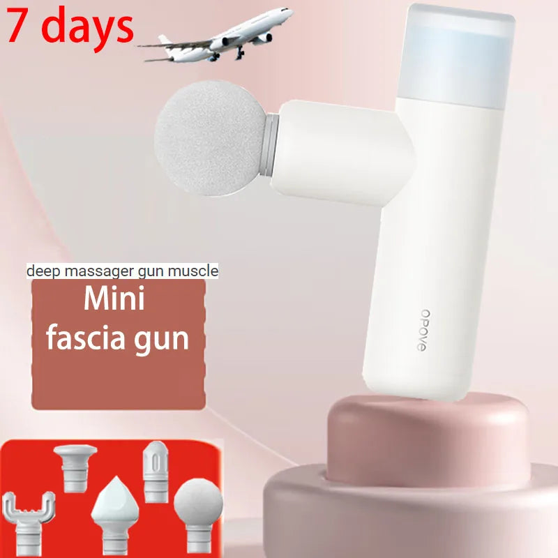 Compact Silent Massage Gun for Face, Neck & Body