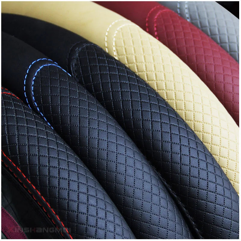 Universal Microfiber Leather Steering Wheel Cover – Four Season Breathable Skidproof Grip