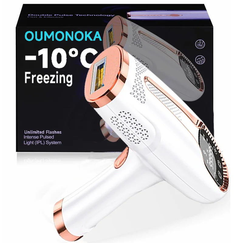 999,999 Flashes IPL Hair Removal Device - Permanent At-Home Laser Epilator with Cooling System