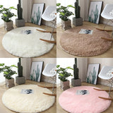 Plush Round Carpet – Soft, Fluffy, and Elegant Home Décor for Any Room