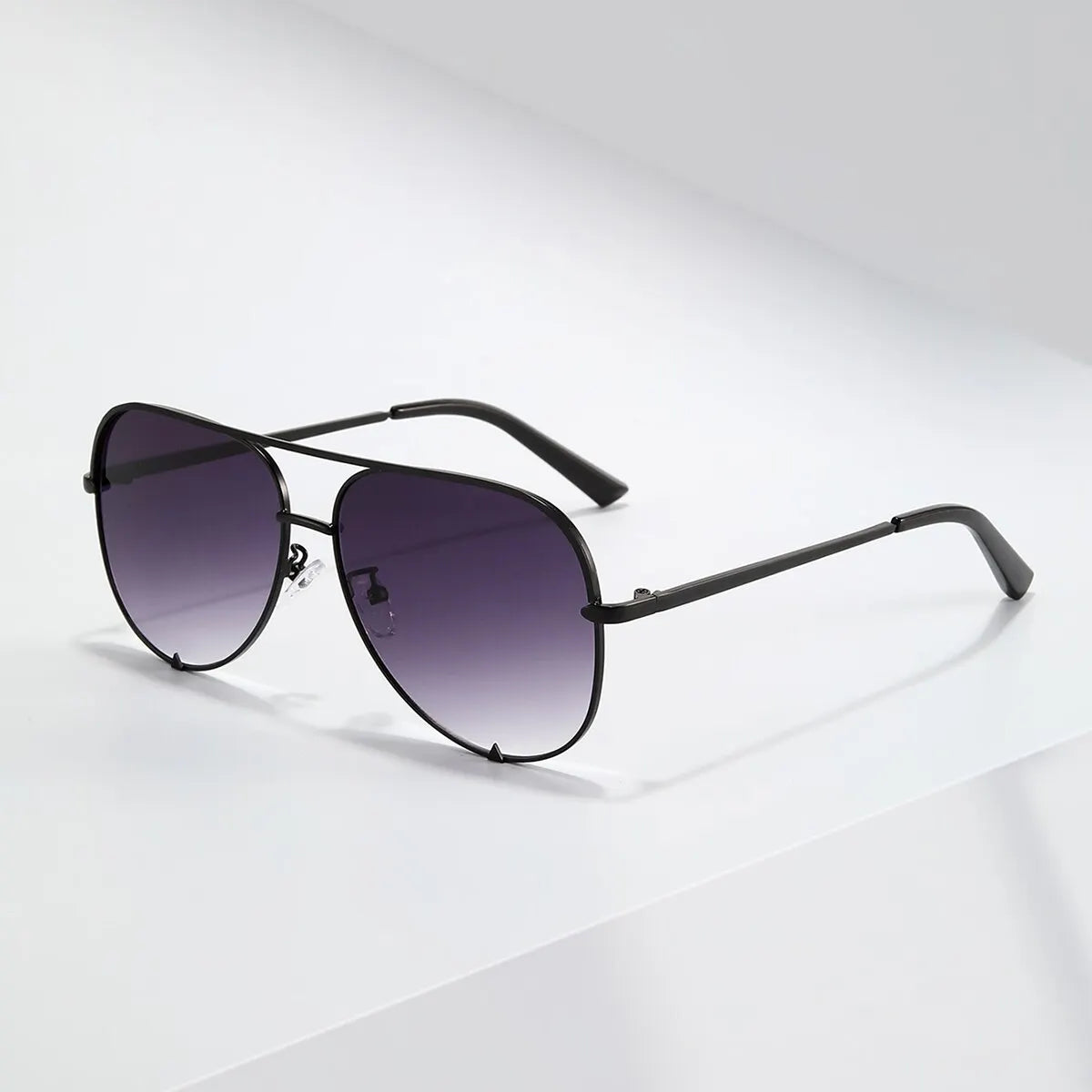 Retro Style Double Beam Metal Sunglasses – UV400 Protection for Men and Women
