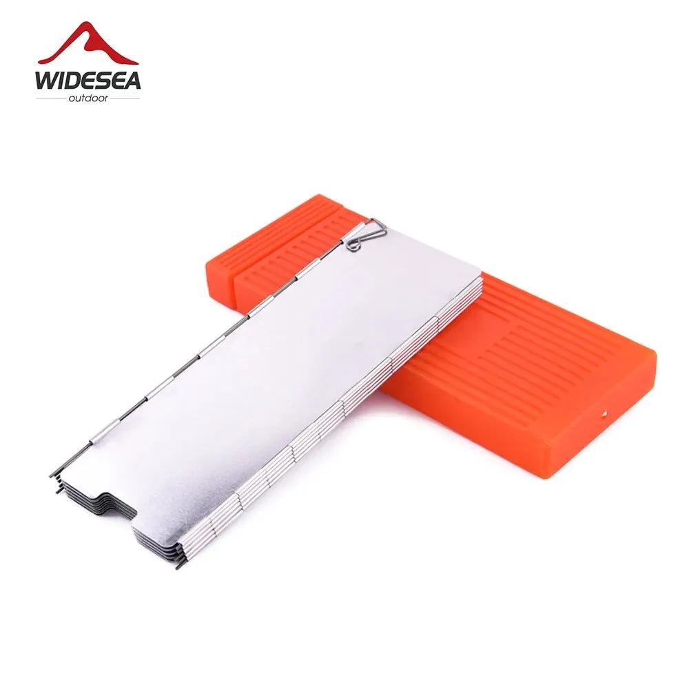 Compact Aluminum Gas Stove Wind Shield for Outdoor Cooking & Camping