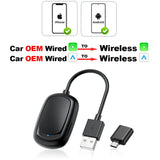 Wireless CarPlay & Android Auto Adapter - Universal USB Dongle for iPhone & Android