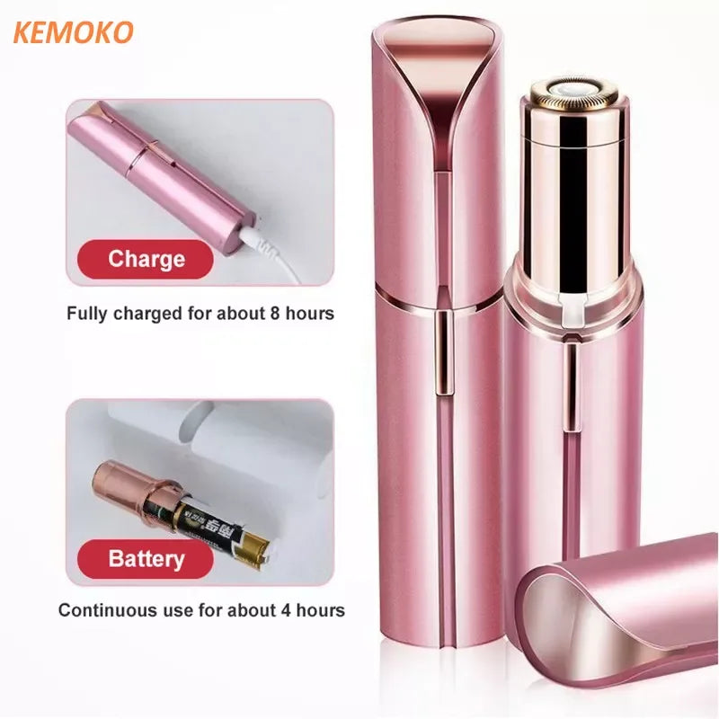 Rechargeable Facial Hair Remover - Painless Epilator for Women (Bikini, Face & Body)