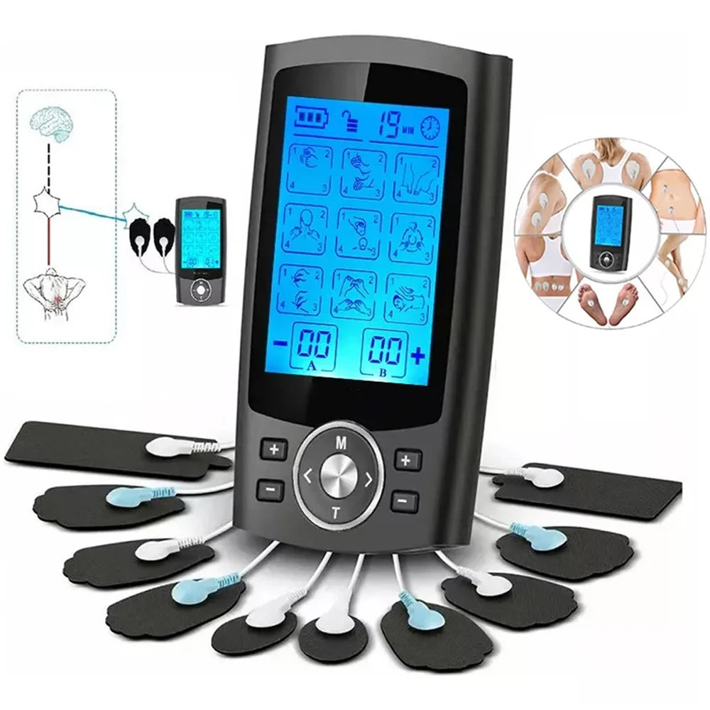 Portable TENS Muscle Pain Relief Massager with 36 Modes and Adjustable Timer