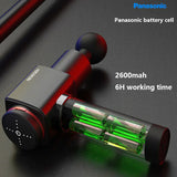 High-Power Professional Massage Gun for Deep Tissue Muscle Relief with 6 Heads & Long Battery Life
