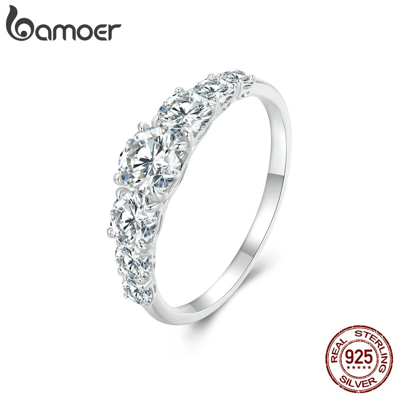D Color VVS1 Moissanite Engagement Ring - 925 Sterling Silver Wedding Jewelry