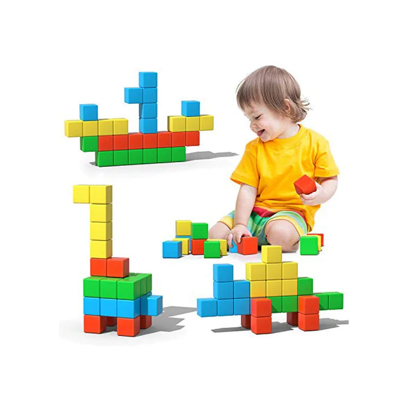Magnetic Building Blocks Set - 32-96PC STEM Educational Toys for Kids Ages 3+