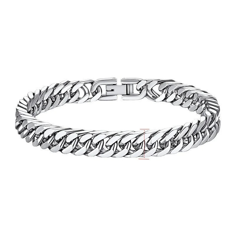 Men's Stainless Steel Chain Bracelet – Durable, Sleek & Stylish Wristwear