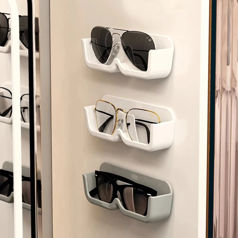 Vitrina para gafas de pared: caja para guardar gafas de sol con diseño perforado para organizar el hogar