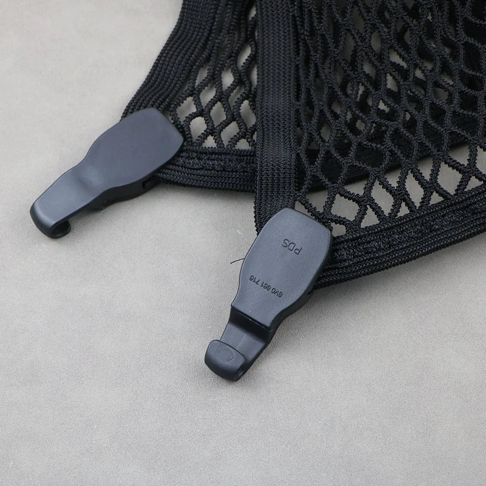 Universal Car Trunk Cargo Net with Hooks | Elastic Storage Organizer for Luggage & Gear