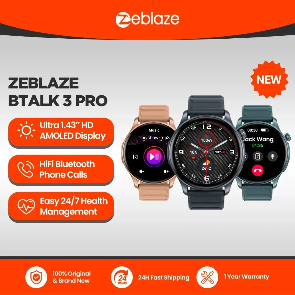 Zeblaze Btalk 3 Pro Smartwatch - 1.43