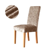 1 funda de tela brillante de terciopelo para silla: funda elegante y elástica para cualquier ocasión