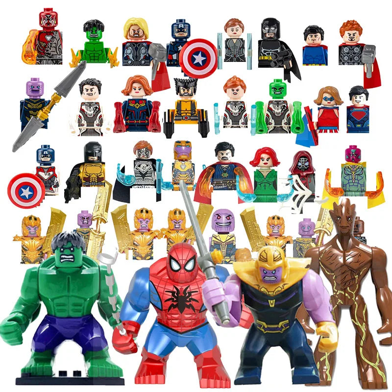 Marvel Superhero Mini Building Figures – 42-Piece Collectible Block Set