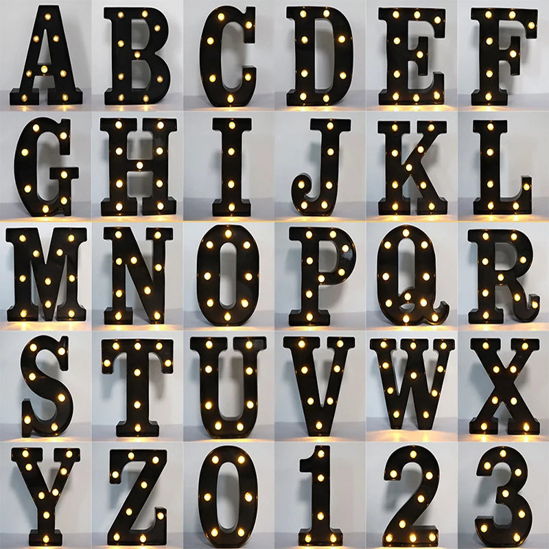 LED Light-Up Alphabet Letters – Decorative Illuminated Letters for Home, Party & Events