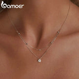 Collar con colgante de moissanita en plata de ley 925: brillo y elegancia atemporales