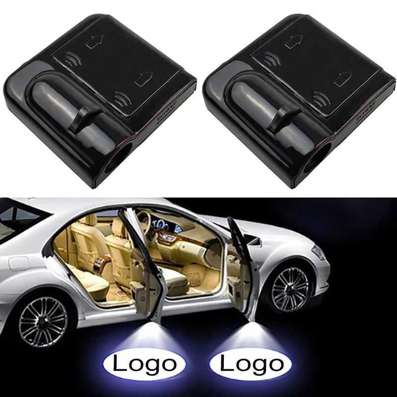 Custom Logo Wireless Car Door Welcome Light with Ghost Shadow Projection