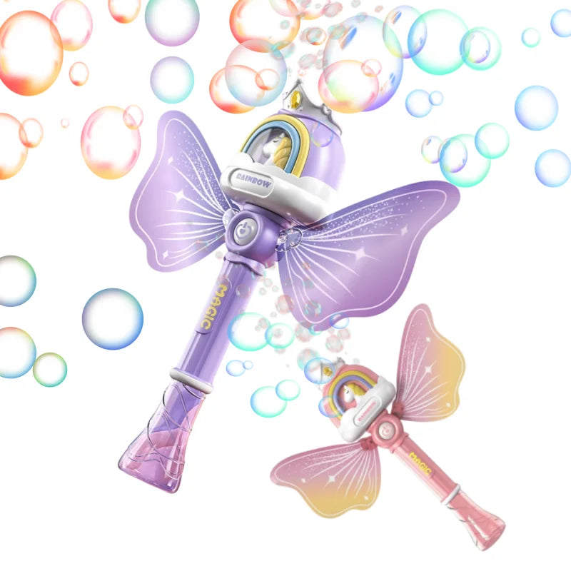 Automatic Bubble Blaster with LED Lights & Music - Handheld Bubble Machine for Kids