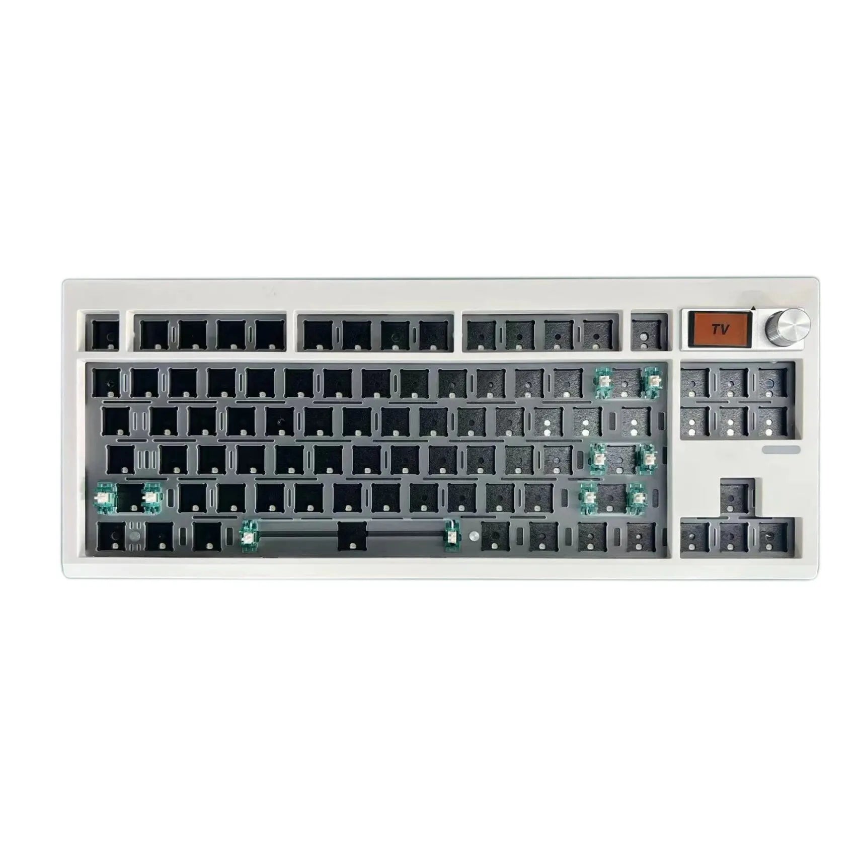 Wireless Bluetooth Mechanical Keyboard Kit with Hot-Swappable Keys, RGB Backlighting, and VIA Programmable Features