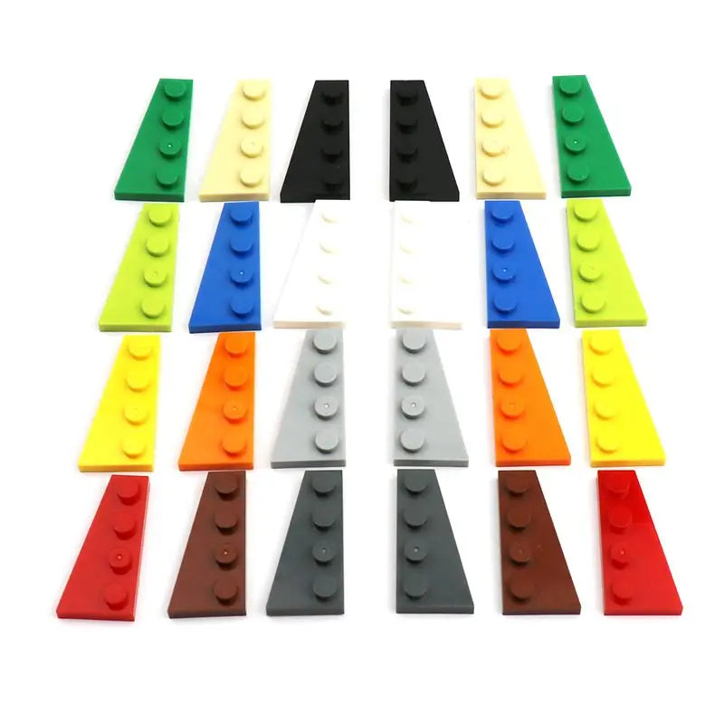 Wedge Plate 4x2 Building Blocks Compatible with Lego – Left & Right DIY Brick Parts