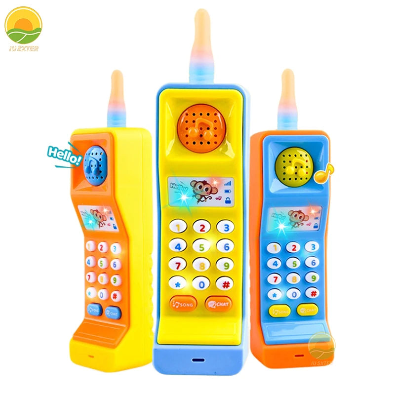 Interactive Baby Phone Toy - Educational Musical Phone with Lights & Sounds for Toddlers