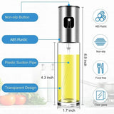 Glass Oil Sprayer for Cooking, Olive Oil Mister for Salad, BBQ, Kitchen, and Baking – Vinegar Dispenser