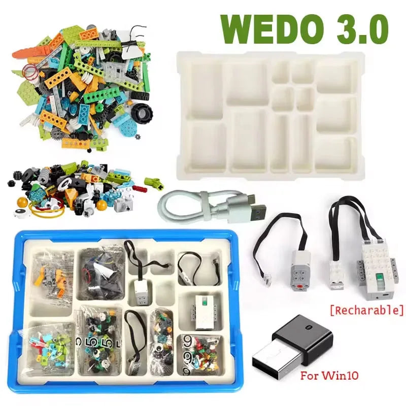 WeDo 3.0 Upgrade-Compatible Building Blocks Set – Works Seamlessly with WeDo 2.0 Core 45300