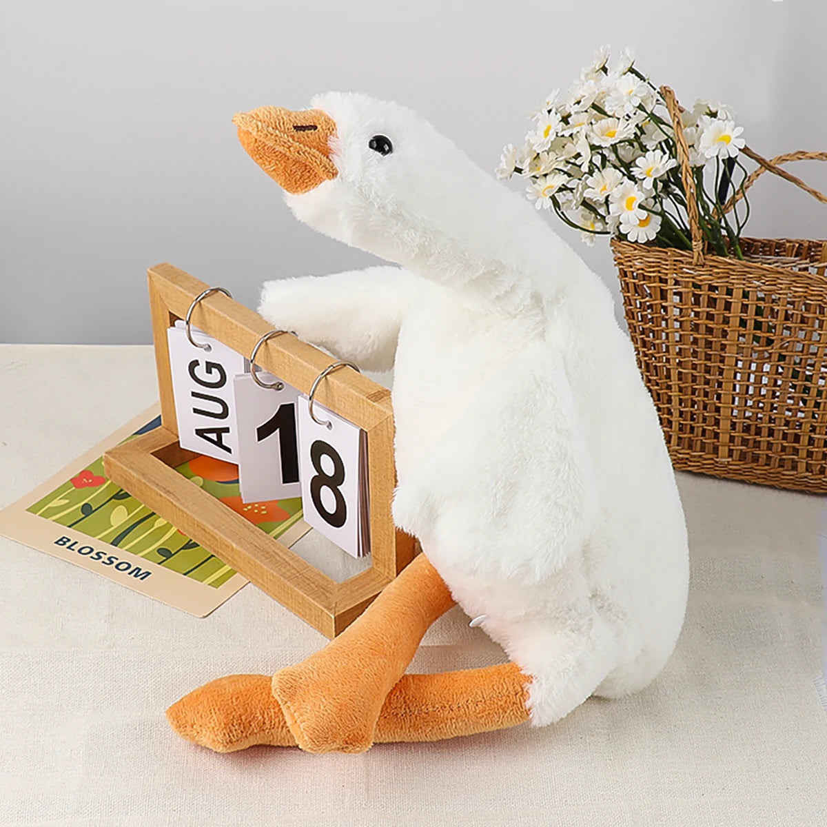Goose Plush Pillow – 50cm Soft Stuffed Animal Toy for Kids, Girls & Home Décor