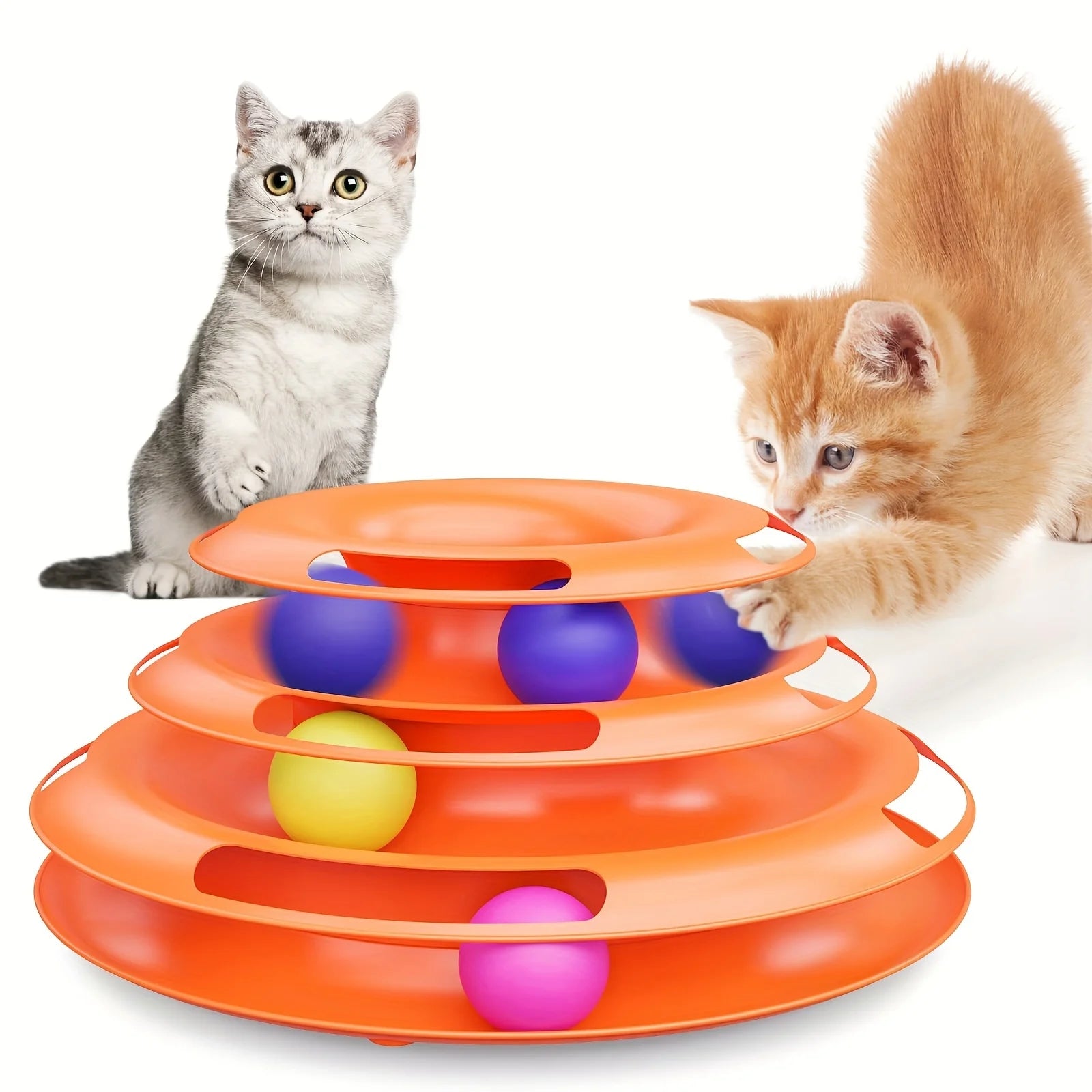 Durable Plastic Flying Disc Toy for Cats – Interactive Pet Playtime Toy
