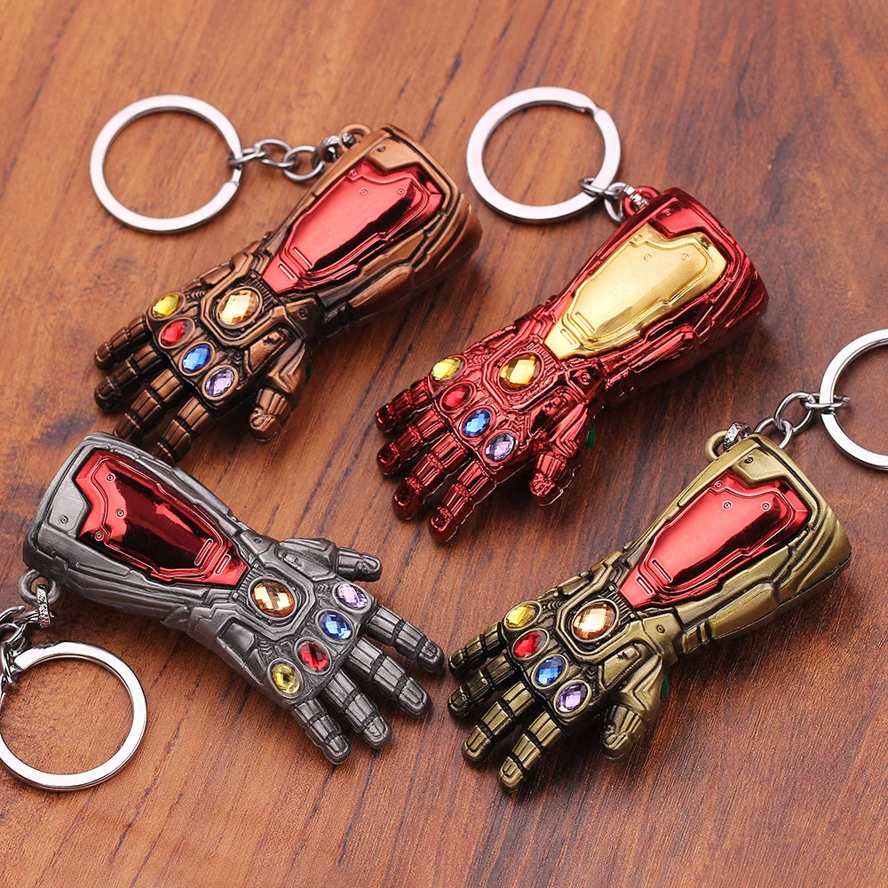 Marvel Avengers Iron Man Infinity Gauntlet Keychain – Official Collectible Keyring