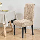 Velvet Dining Chair Covers – Stretchable Jacquard Slipcovers for Home & Events