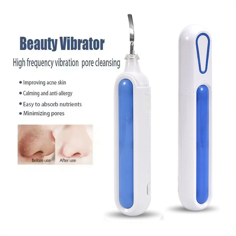 Ultrasonic Skin Scrubber Facial Cleaner with Vibration Massage & Ion Therapy
