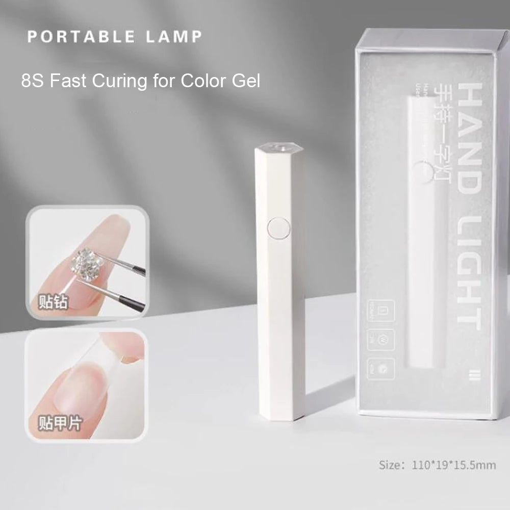 Portable USB UV LED Nail Dryer – Pen-Style Gel Nail Light for Fast, Professional Manicures
