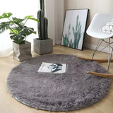 Plush Round Carpet – Soft, Fluffy, and Elegant Home Décor for Any Room