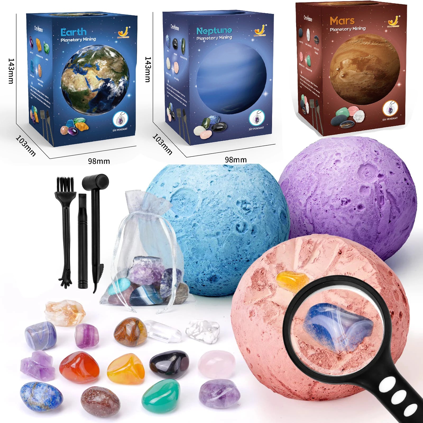 Planet Series Mining Exploration Kit – Fun and Educational Digging Adventure for Kids