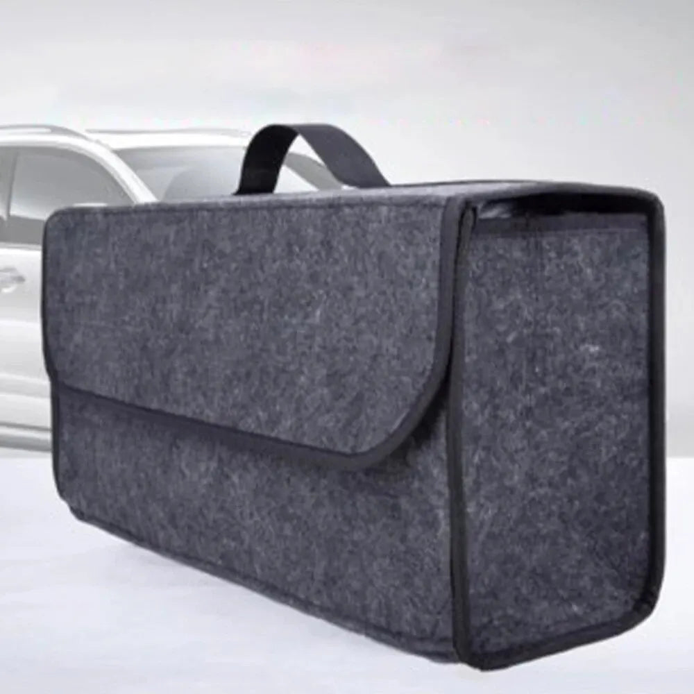 Foldable Car Trunk Storage Bag with Large Capacity & Anti-Slip Design