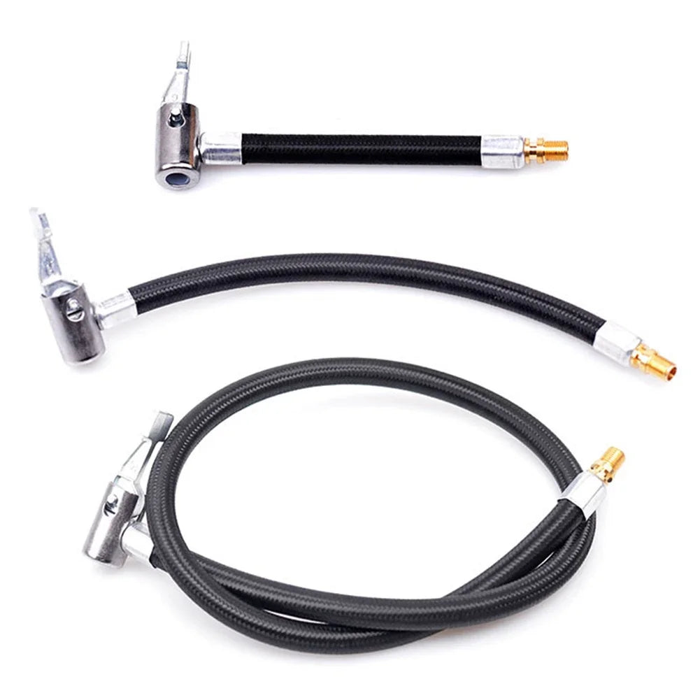High-Pressure Tire Inflator Hose Extension – Quick Connect Air Pump Nozzle for Bike, Motorcycle, and Car Tires