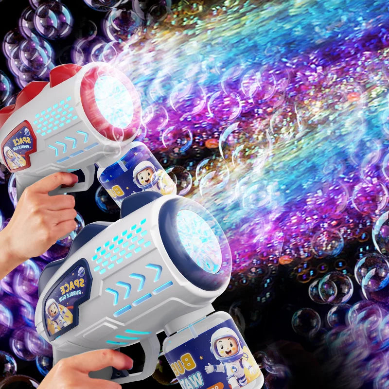 Astronaut Bubble Gun Toy - Automatic Bubble Blower with Rocket Design for Kids