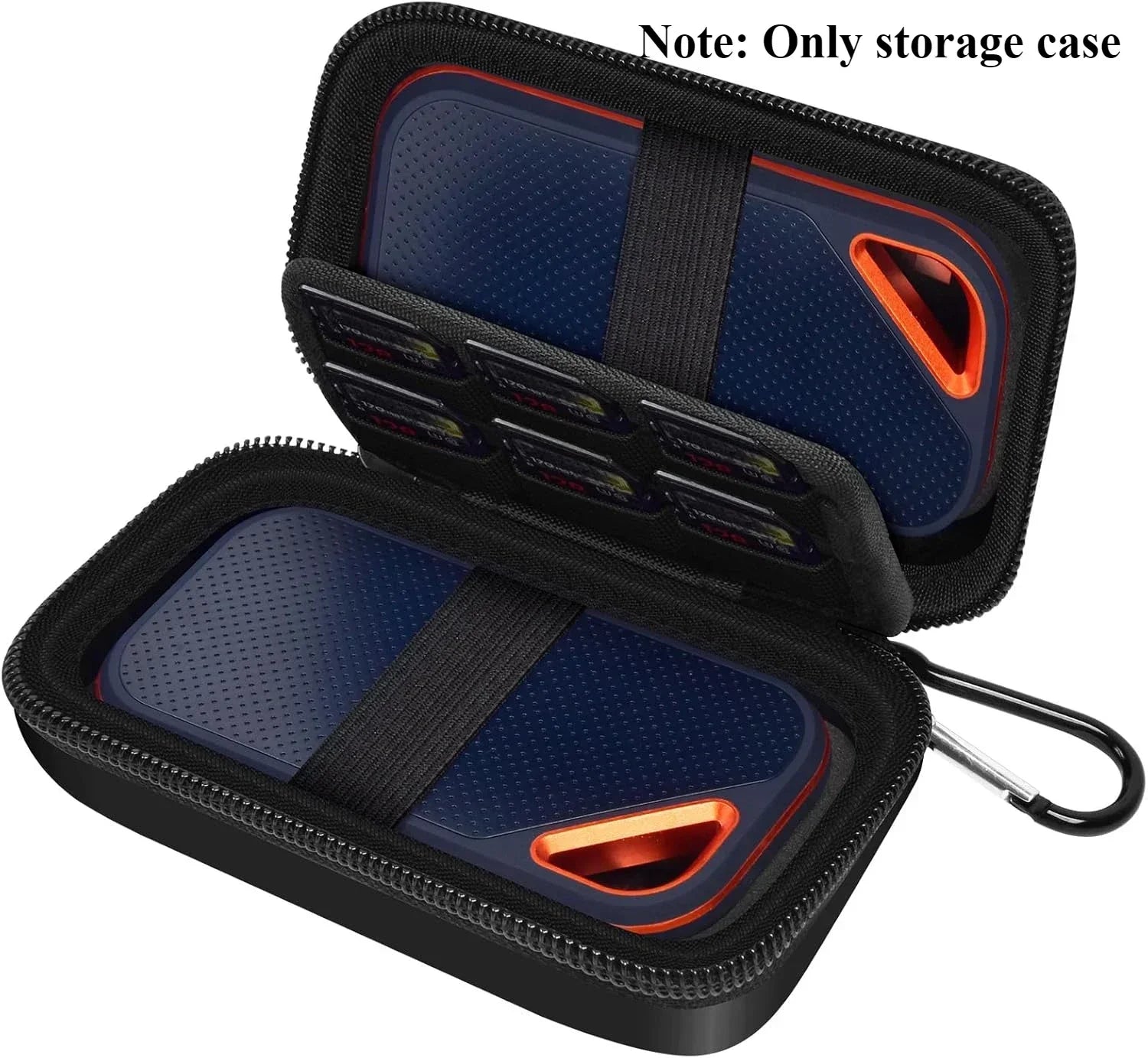 Portable Hard Drive Case for 1TB, 2TB, 4TB, 500GB External SSD